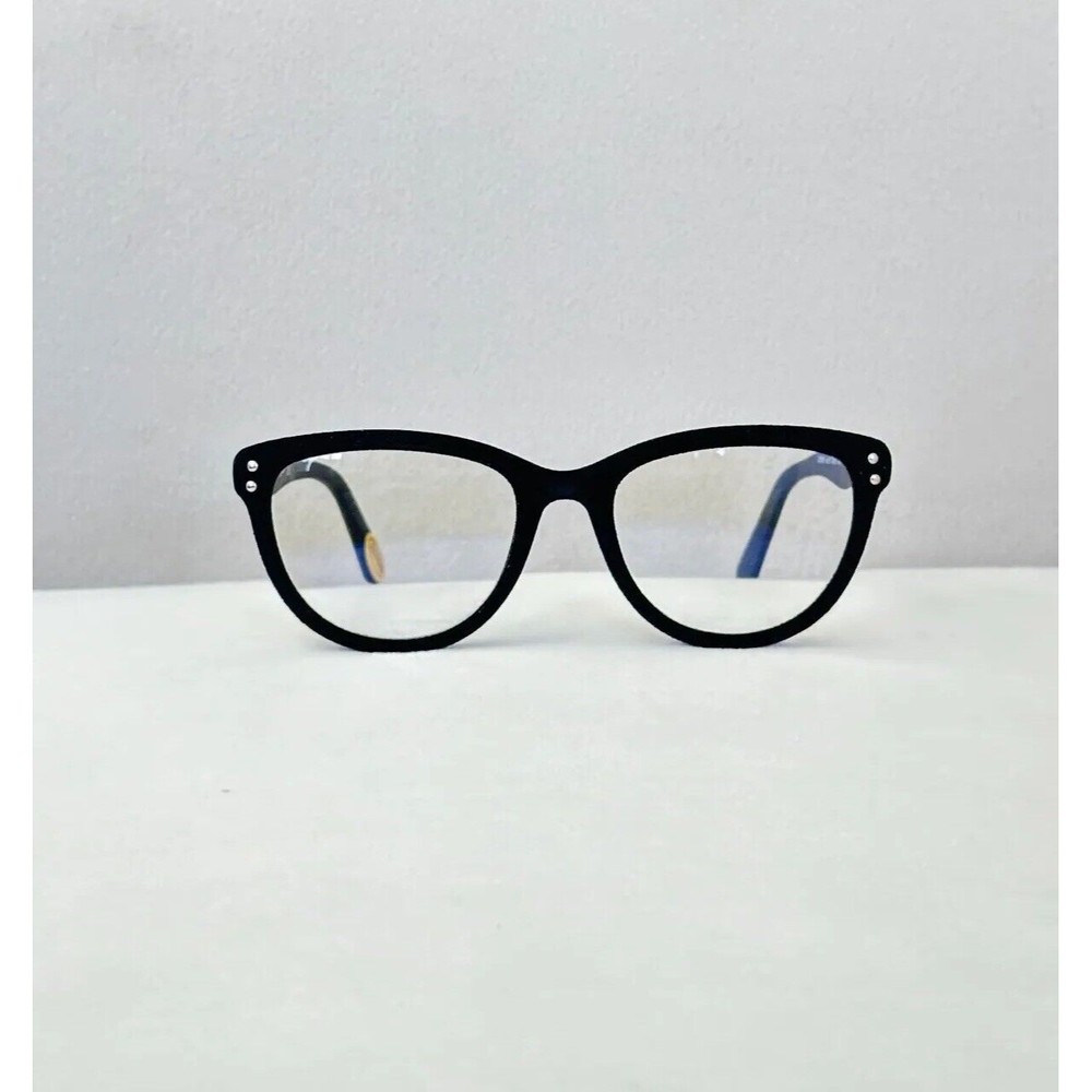 Black +2.50, Womens Cat Eye Reading Glasses, Velvet-Rimmed, Blue Light Blocking